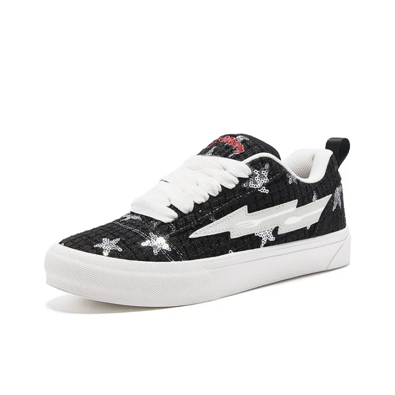 EOKAGAH Anti Slip Wear Resistant Low Top Skateboard Shoes Unisex-1