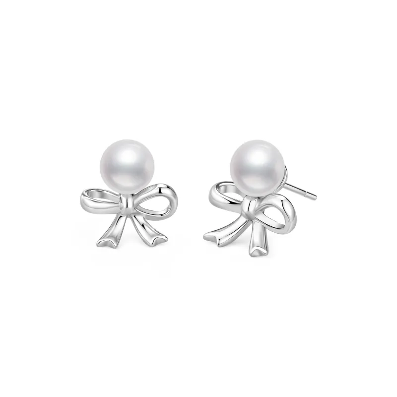 LAOMIAO Pearl Stud Earrings Women's-0