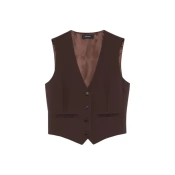WARDROBE.NYC Vest Women's Brown