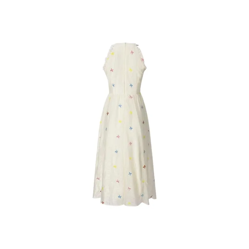 DOKZB Sleeveless Dresses Women's Apricot-1