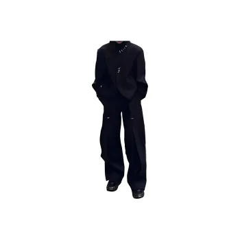 CORNILOT Casual Pants Unisex Black