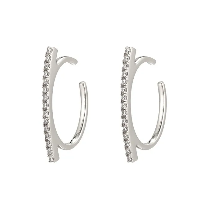 EAR PARTNER Copper Clip On Earrings Women's-3