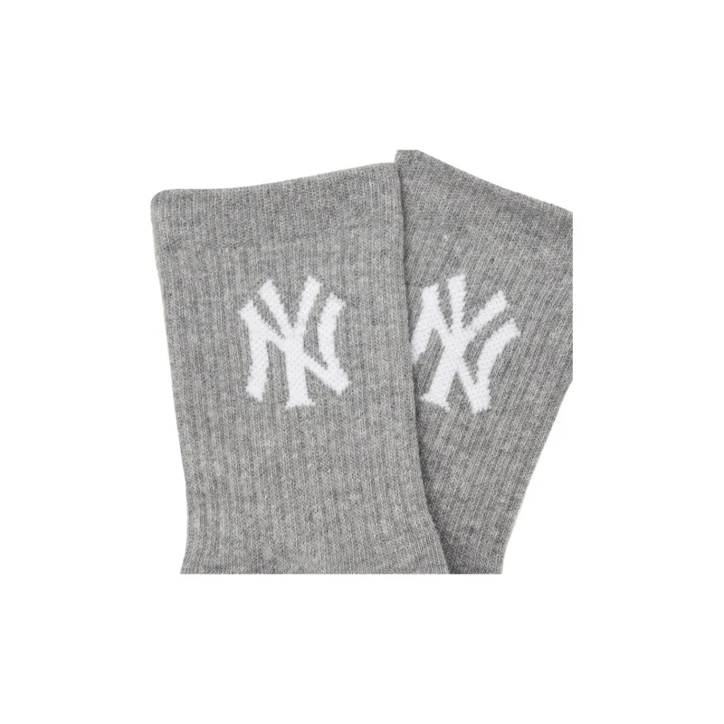 MLB New York Yankees Mid Calf Socks Unisex 1 Pack Gray-2