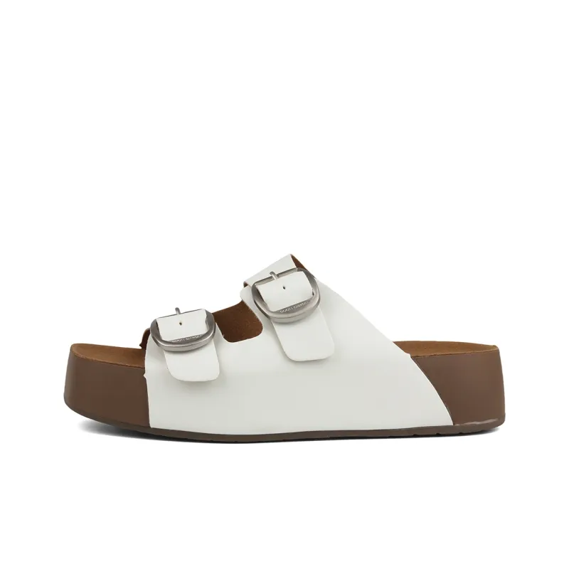 N6N8 Slide Slippers Women's White, Lemon, Khaki-8