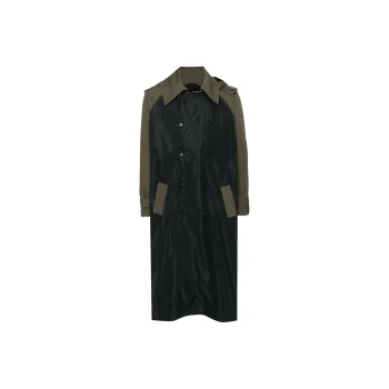 ISABEL BENENATO Trench Coat Men's Green