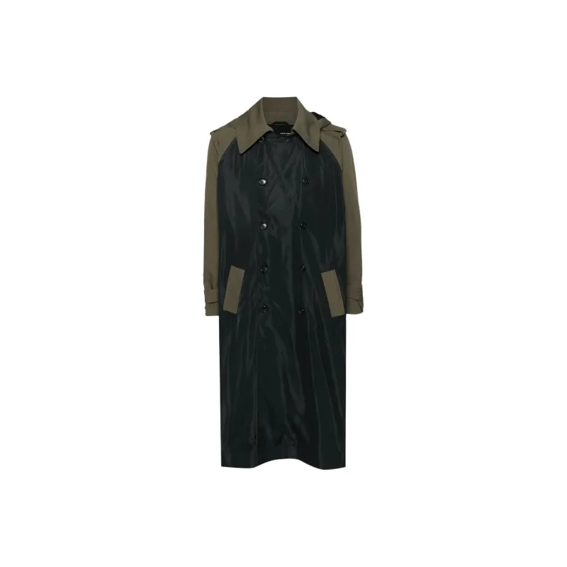 ISABEL BENENATO Trench Coat Men's Green-0