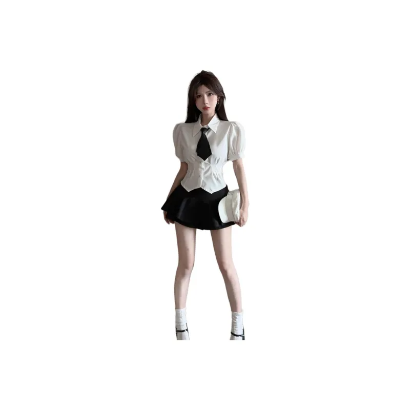 Mu Qingqing Two Piece Skirt Sets Women's-0