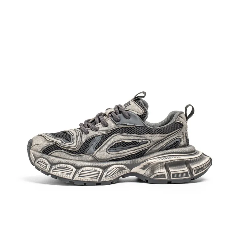 TROADLOP Anti Slip Wear Resistant Low Top Chunky Sneakers Men's-4