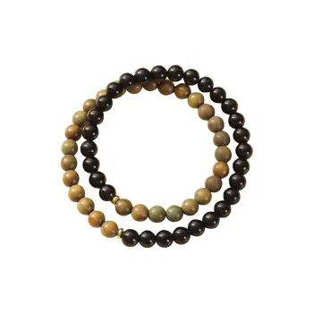 ZUIWENGLANGYASHANWENCHUANG Green Sandalwood Bracelets Unisex