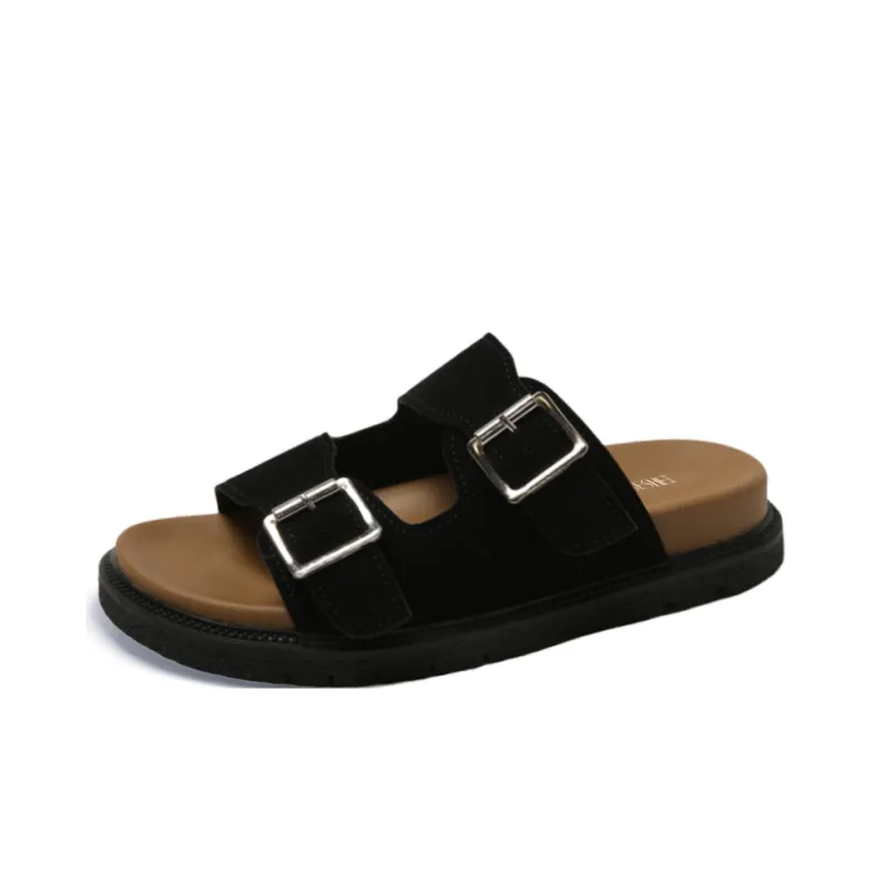 GESHE Rubber Sole Abrasion Resistant Slide Slippers Women's-8