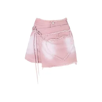 SECFLY OFFICIAL Denim Short Skirts Women's
