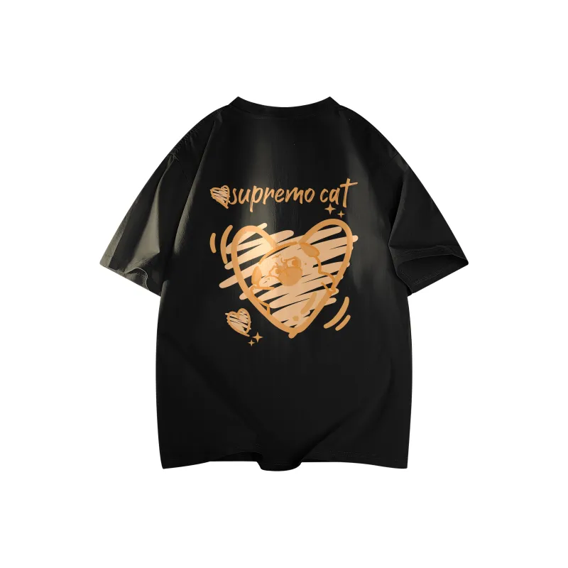 Supremo Cat T Shirts Unisex-0