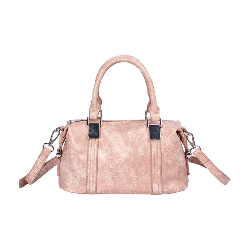 Homeboisportclub PU One Shoulder Handbag Women's Pink/Black/Yellow/Brown-5
