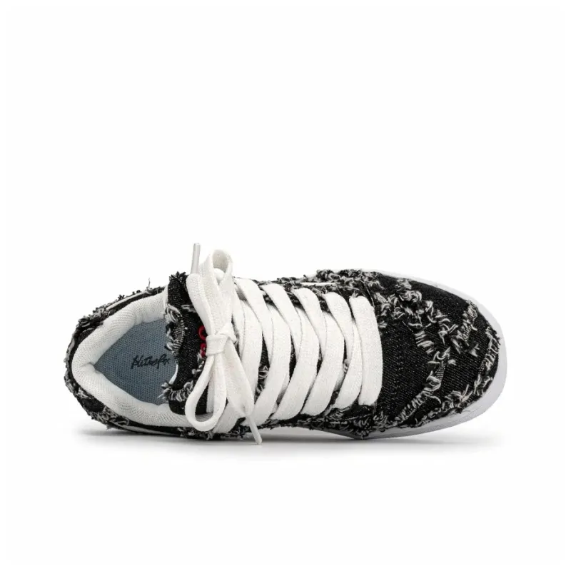 ALI THE FOX Slip Resistant Cushioning, Abrasion Resistant, Height Increasing Low Top Skateboard Shoes Unisex-3