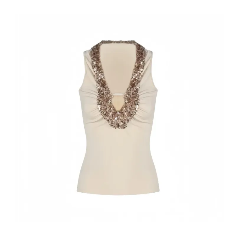 YGPRW Tank Tops Women's Apricot-0