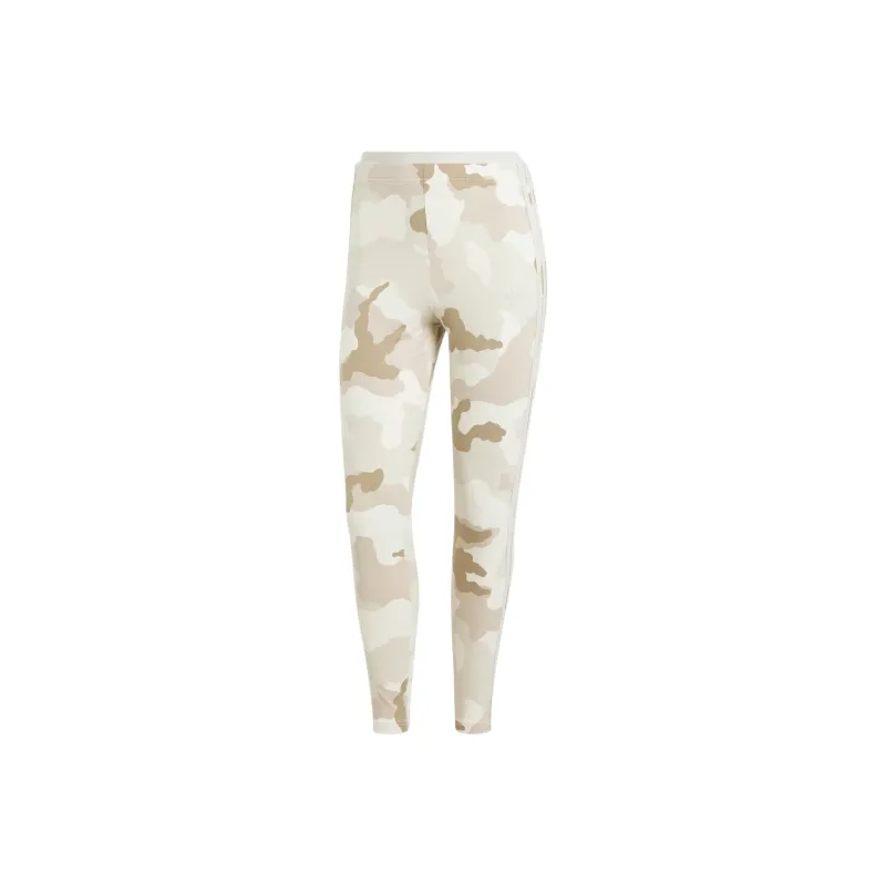 Adidas Women's Essentials 3 Stripes Camo Print 7/8 Length Leggings Alumina-0