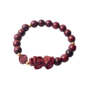 ZHOUDIWANG Bloodwood Wooden Bracelets Unisex