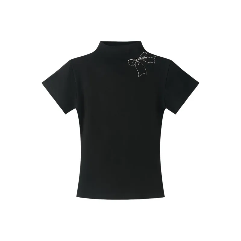 ABBY GODDESS Set in Sleeve T Shirt Women's-0