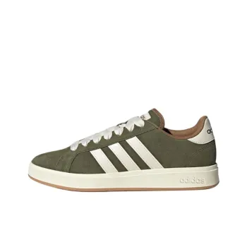 Adidas Grand Court Base 00s Anti Slip Wear Resistant Low Top Skateboard Shoes Unisex Green