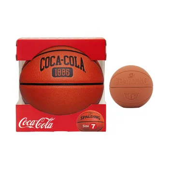 SPALDING x Coca Cola Co branded Collection PU Basketball Vintage Brown Size 7 Street Training Competition Unisex