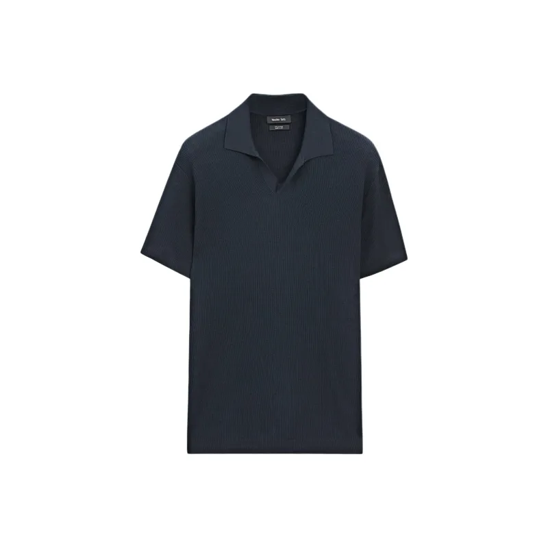 Massimo Dutti Polo Shirts Men Blue-0