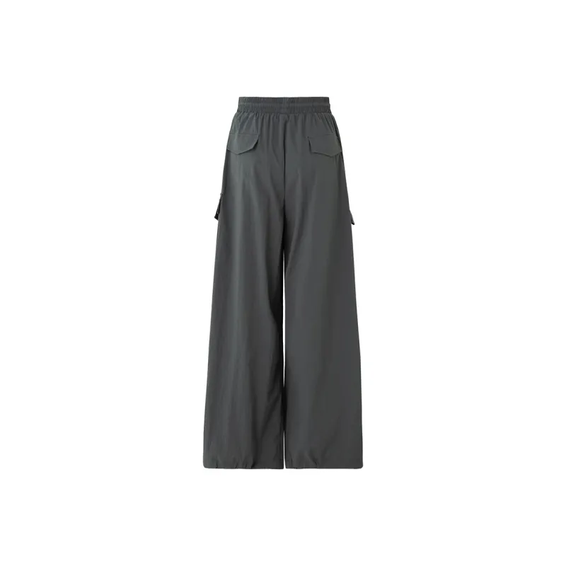 SOON FLOWER Cargo Pants Women's Dark Gray-1