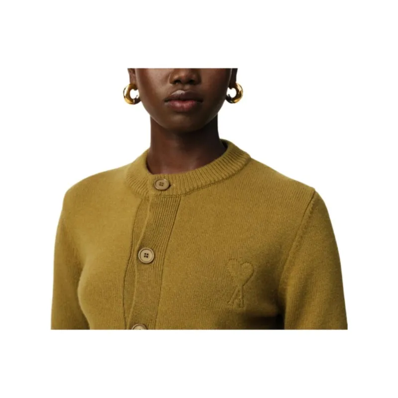 AMIPARIS Ami De Coeur embossed Cardigan-4