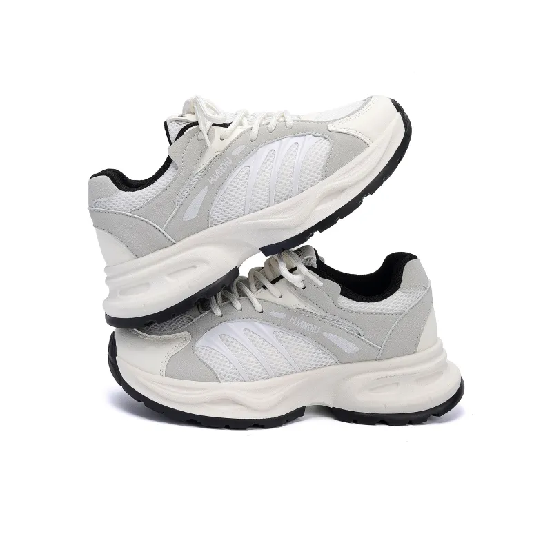 HUANQIU Coverage Lightweight Height Increasing Low Top Chunky Sneakers Women's-9