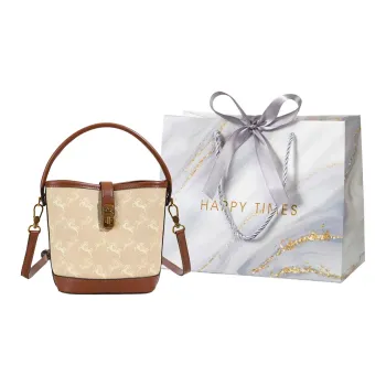 Miss Angel PU Shoulder Bag, Crossbody Bag, Handbag Women's Light Khaki/Dark Khaki