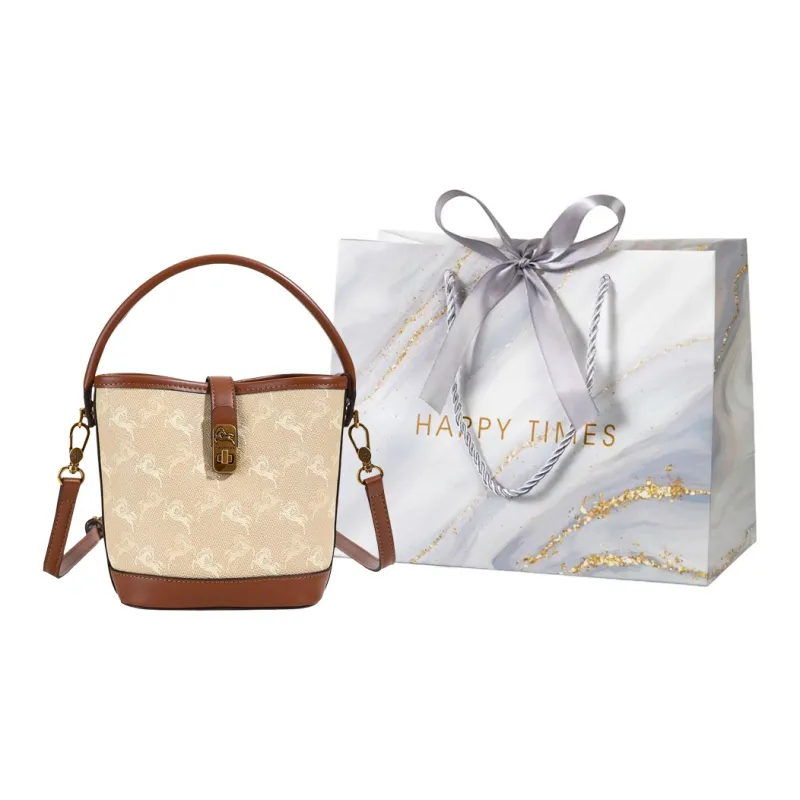 Miss Angel PU Shoulder Bag, Crossbody Bag, Handbag Women's Light Khaki/Dark Khaki-0