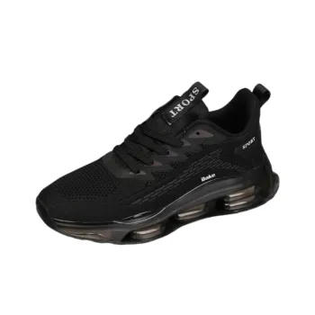 BAKE Shock Absorbers Slip Resistant Breathable Low Top Casual Shoes Men's Black
