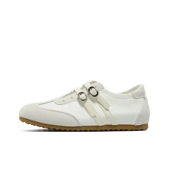 HUANQIU Slip Resistant, Breathable, Lightweight Low Top Casual Shoes Women's Beige