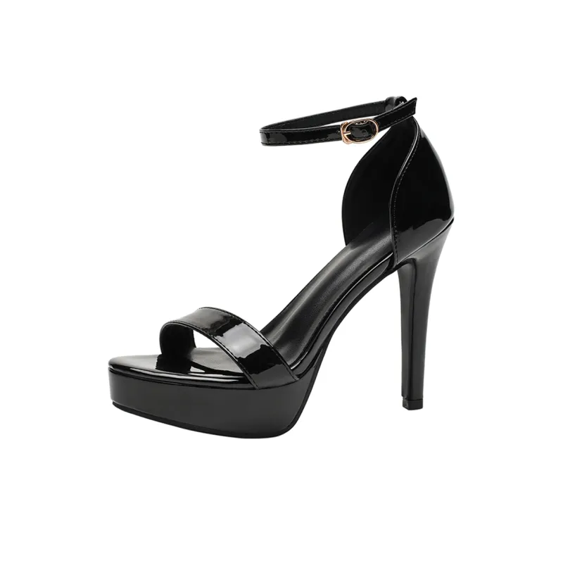 Lan Miao One Strap Sandals Women's Black-0