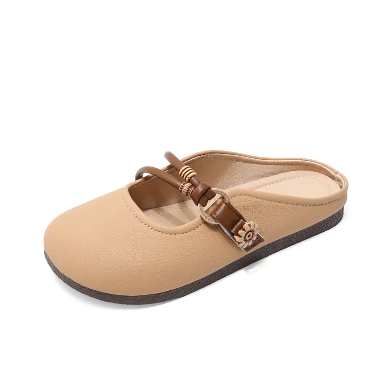 Be Good Rubber Sole Stitching Abrasion Resistant Slip Resistant Closed Toe Slippers Women's-6