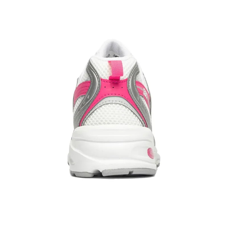 New Balance NB 530 Anti Slip Wear Resistant Low Top Running Shoes Women's Silver Pink-3