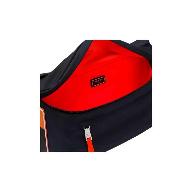 PRADA Nylon Fanny Pack Unisex Dark Blue-4