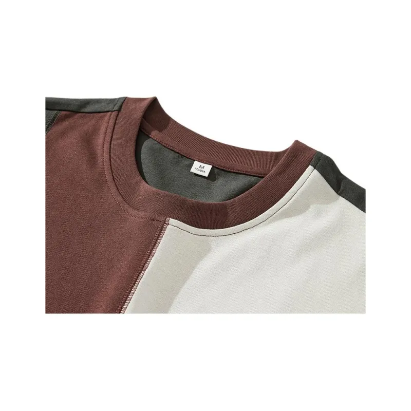 Go it alone T Shirts Unisex Apricot & Brown & Gray-5