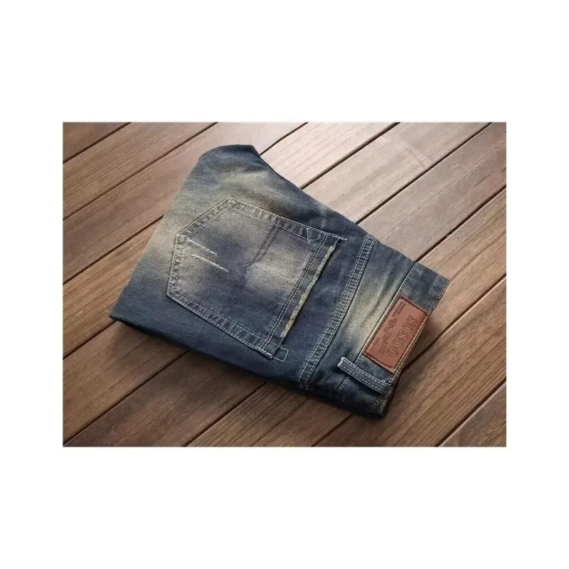 VIPGOOSE Jeans Unisex Blue ☆☆☆☆☆-3