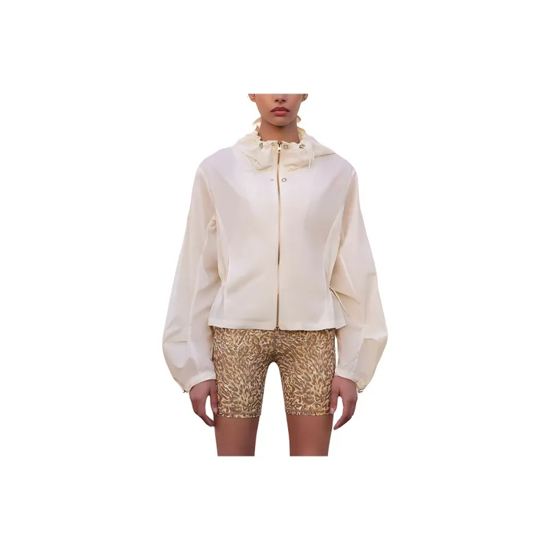 Particle Fever Breathable UV Protection Sun Protection Clothing Women's Cashmere White-0