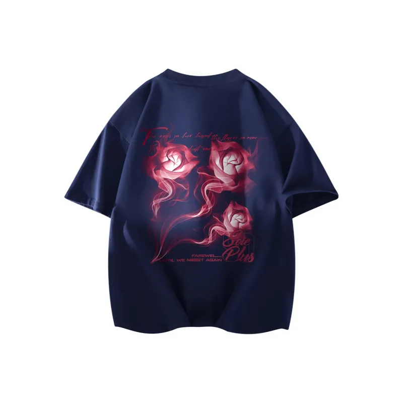 SOIE T-Shirts Unisex Navy Blue-0