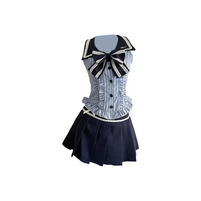 XUANSHU Two Piece Skirt Sets Women's-1