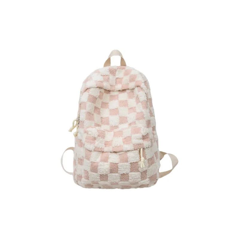 DCLOUD Plush Backpack Unisex Multicolor-4