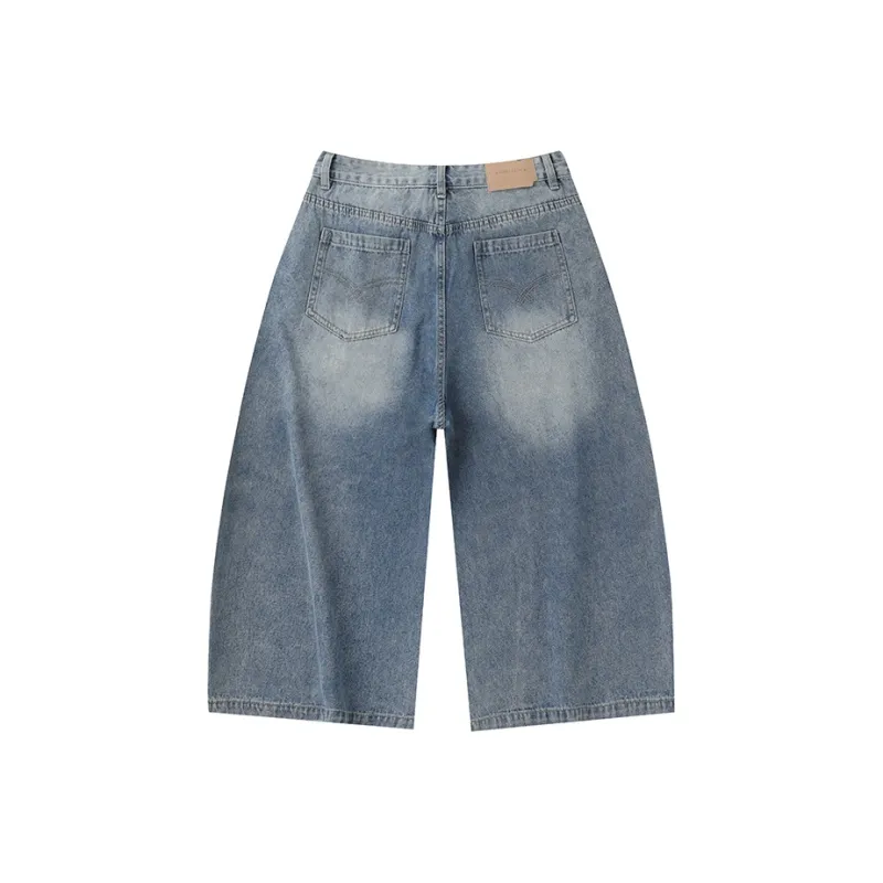 LAMLICKA Denim Shorts Unisex Blue-1
