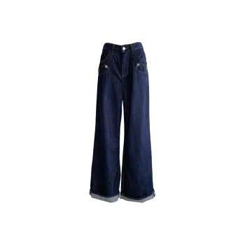 HUINIAN Jeans Women's Dark Blue