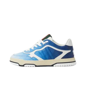 GUCCI Re Web Low Top Skateboard Shoes Men's Blue