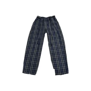PVPVPV Casual Pants Unisex Navy Blue