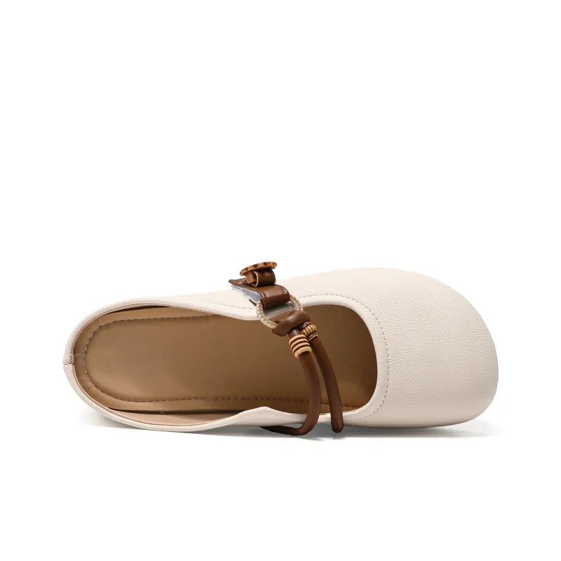 Be Good Rubber Sole Stitching Abrasion Resistant Slip Resistant Closed Toe Slippers Women's-4