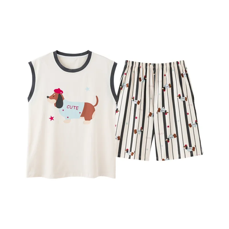 Pretty lady Men Pajama Sets-0