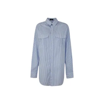 WARDROBE.NYC Long Sleeved Dress Women's Blue