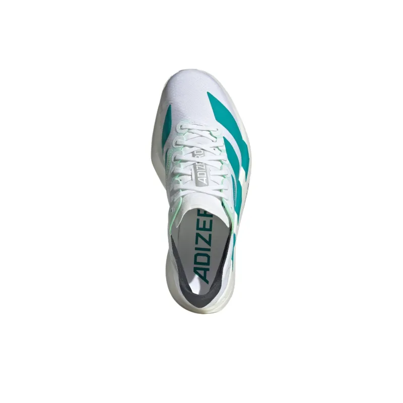 Adidas Adizero Adios Pro 4 Anti Slip Wear Resistant Low Top Running Shoes Women's White Green-4